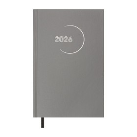 Щоденник датов. 2026 MADAM , A5, сірий, бумвініл