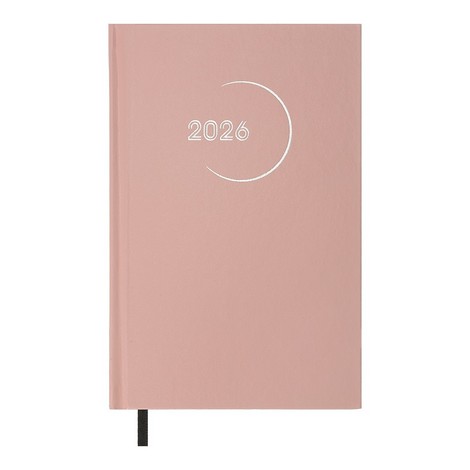 Ежедневник дат. 2026 MADAM, A5, светло-розовый, бумвинил. - №1