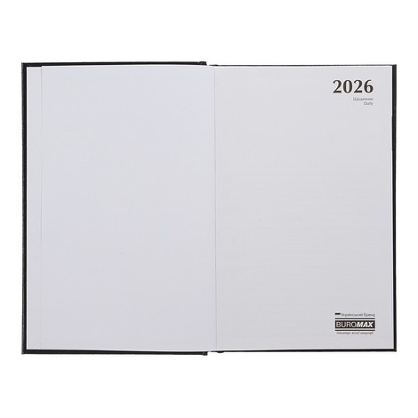 Ежедневник дат. 2026 MADAM, A5, малиновый, бумвинил - №3
