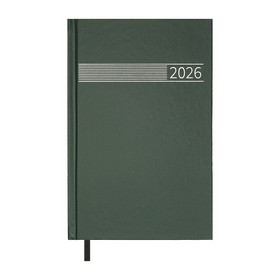 Щоденник датов. 2026 TIME, A5,зелений , бумвініл