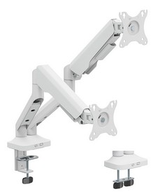 Настільне кріплення для двох моніторів Officepro MA442W 17-35" 2~12kg White