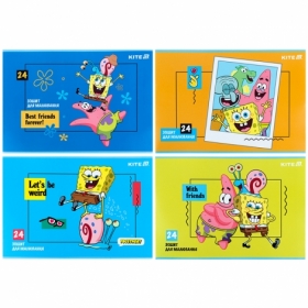 Зошит для малювання, 24 арк., скоба, гібр. лак + УФ лак, SB