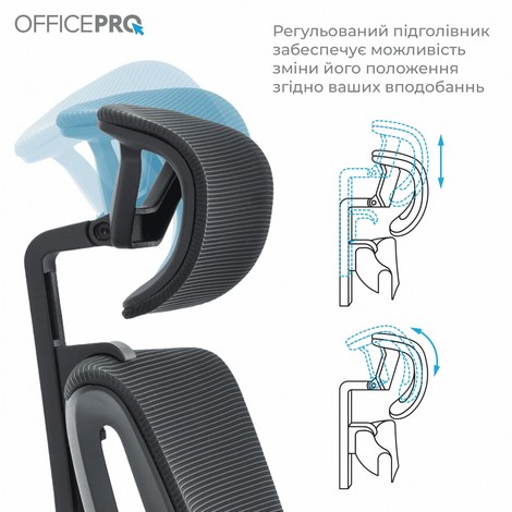 Кресло офисное Officepro Harmony OC310-B-B-B Black - №9