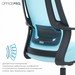 Офисное кресло офисное Officepro Harmony OC310-B-BL-BL Black/Blue - №9