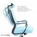Офисное кресло офисное Officepro Harmony OC310-B-BL-BL Black/Blue - №11