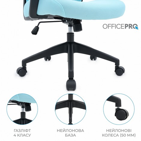 Офисное кресло офисное Officepro Harmony OC310-B-BL-BL Black/Blue - №15