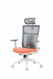 Крісло офісне Officepro Balance OC550-W-DG-OR White/Dark Gray/Orange