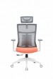 Кресло офисное Officepro Balance OC550-W-DG-OR White/Dark Gray/Orange - №2