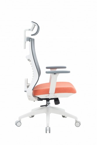 Кресло офисное Officepro Balance OC550-W-DG-OR White/Dark Gray/Orange - №5