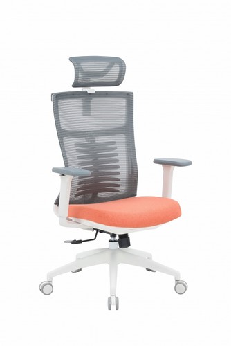 Кресло офисное Officepro Balance OC550-W-DG-OR White/Dark Gray/Orange - №6