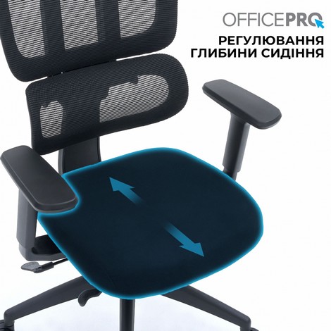 Офисное кресло Officepro Skyline OC580-B-B-B Black - №10