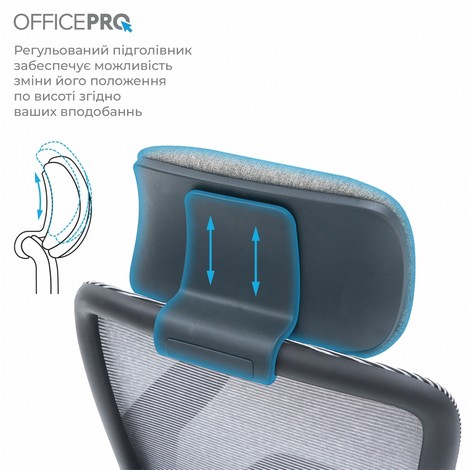 Офисное кресло Officepro Wave OC599-B-DG-DG Black/Dark Gray - №8
