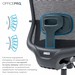 Офисное кресло Officepro Wave OC670-B-B-B Black - №12