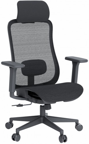 Офисное кресло Officepro Wave OC670-B-B-B Black - №3