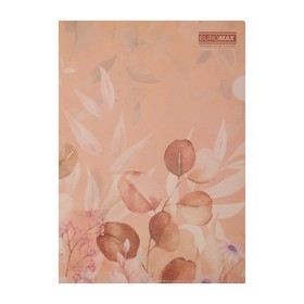 Папка-уголок ARABESKI, А4, непрозрачный матовый, пластик, персиковый