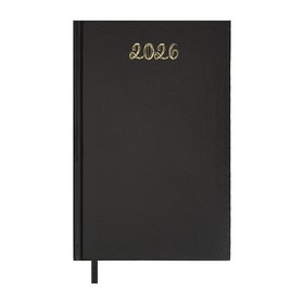 Ежедневник датов. 2026 OPTIMAL, A5, черный, бумвинил